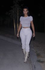 KIM KARDASHIAN Out for Dinner in Los Angeles 12/04/2019