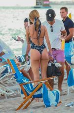 KIMBERLEY GARNER in Swimsuit on the Beach in Miami 12/06/2019