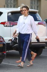 KRISTEN STEWART and DYLAN MEYER Leaves a Nail Spa in Hollywood 12/02/2019
