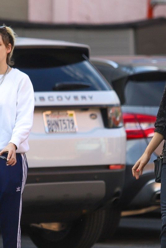 KRISTEN STEWART and DYLAN MEYER Leaves a Nail Spa in Hollywood 12/02/2019