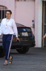 KRISTEN STEWART and DYLAN MEYER Leaves a Nail Spa in Hollywood 12/02/2019