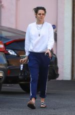 KRISTEN STEWART and DYLAN MEYER Leaves a Nail Spa in Hollywood 12/02/2019