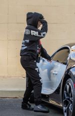 KYLIE JENNER Drive Her Bugatti Chiron in Calabasas 12/17/2019