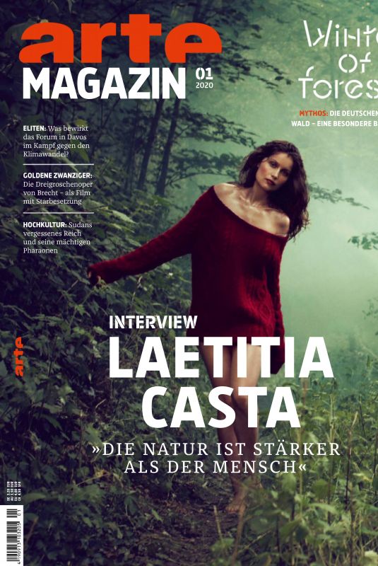 LAETITIA CASTA in Arte Magazine, January 2020