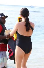 LAUREN SILVERMAN in Swimsuit at a Beach in Barbados 12/20/2019