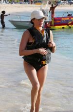 LAUREN SILVERMAN in Swimsuit at a Beach in Barbados 12/20/2019