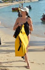 LAUREN SILVERMAN in Swimsuit at a Beach in Barbados 12/20/2019