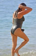 LAUREN SILVERMAN in Swimsuit on the Beach in Barbados 12/28/2019