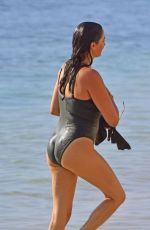 LAUREN SILVERMAN in Swimsuit on the Beach in Barbados 12/28/2019