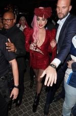 LDY GAGA Arrives at Her Haus Labs Makeup Pop Up Launch at The Grove 12/05/2019