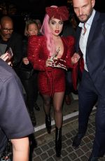 LDY GAGA Arrives at Her Haus Labs Makeup Pop Up Launch at The Grove 12/05/2019