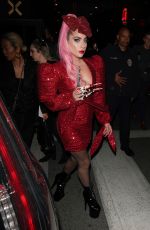 LDY GAGA Arrives at Her Haus Labs Makeup Pop Up Launch at The Grove 12/05/2019