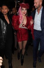 LDY GAGA Arrives at Her Haus Labs Makeup Pop Up Launch at The Grove 12/05/2019