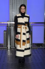 LEA MICHELE Celebrate 2019 Holiday Light Show at Empire State Building in New York 12/03/209