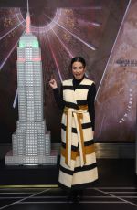 LEA MICHELE Celebrate 2019 Holiday Light Show at Empire State Building in New York 12/03/209