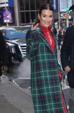 LEA MICHELE Leaves Good Morning America in New York 12/05/2019