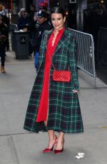 LEA MICHELE Leaves Good Morning America in New York 12/05/2019