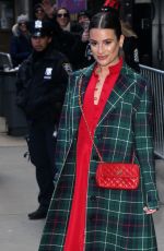 LEA MICHELE Leaves Good Morning America in New York 12/05/2019