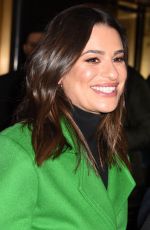 LEA MICHELE Leaves Tonight Show in New York 12/16/2019