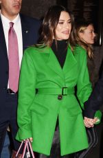 LEA MICHELE Leaves Tonight Show in New York 12/16/2019