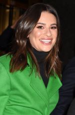 LEA MICHELE Leaves Tonight Show in New York 12/16/2019
