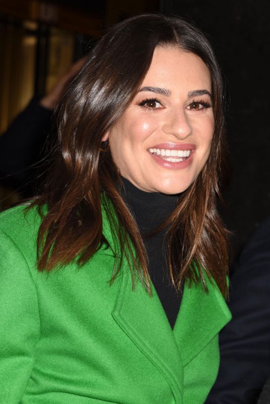 LEA MICHELE Leaves Tonight Show in New York 12/16/2019