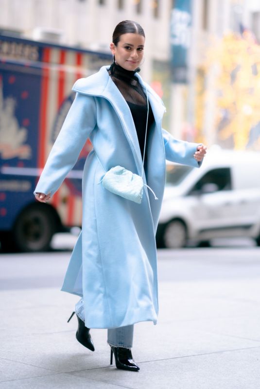 LEA MICHELE Out and About in New York 12/13/2019