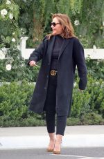 LEAH REMINI Leaves a Restaurant in Hollywood 12/17/2019