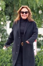 LEAH REMINI Leaves a Restaurant in Hollywood 12/17/2019