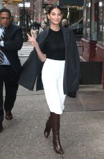 LILY ALDRIDGE Arrives at a Business Meeting in New York 12/11/2019