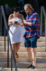 LILY ALLEN and David Harbour at a Pool in Miami 12/04/2019