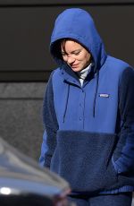 LILY ALLEN Showed off Engagement Ring Out in New York 12/26/2019