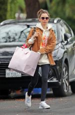 LILY COLLINS Out Shopping in Los Angeles 12/06/2019