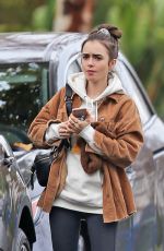 LILY COLLINS Out Shopping in Los Angeles 12/06/2019