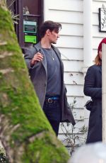 LILY JAMES and Matt Smith Out for Lunch in London 12/04/2019