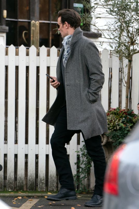 LILY JAMES and Matt Smith Out for Lunch in London 12/04/2019