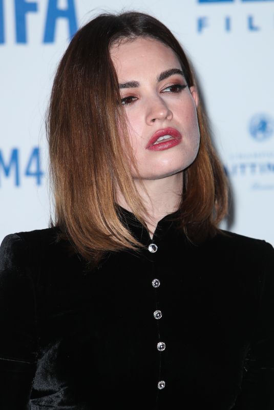 LILY JAMES at British Independent Film Awards 2019 in London 12/01/2019