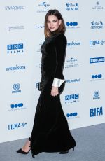 LILY JAMES at British Independent Film Awards 2019 in London 12/01/2019
