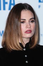 LILY JAMES at British Independent Film Awards 2019 in London 12/01/2019