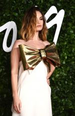 LILY JAMES at Fashion Awards 2019 in London 12/02/2019