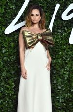LILY JAMES at Fashion Awards 2019 in London 12/02/2019