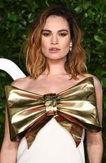 LILY JAMES at Fashion Awards 2019 in London 12/02/2019