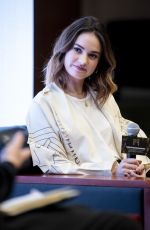 LILY JAMES Hosts a Masterclass at 4th International Film Festival & Awards in Macao 12/08/2019