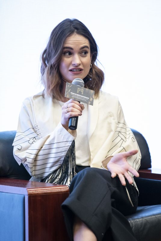 LILY JAMES Hosts a Masterclass at 4th International Film Festival & Awards in Macao 12/08/2019