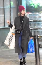LILY JAMES Out Shopping in London 12/04/2019