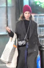 LILY JAMES Out Shopping in London 12/04/2019