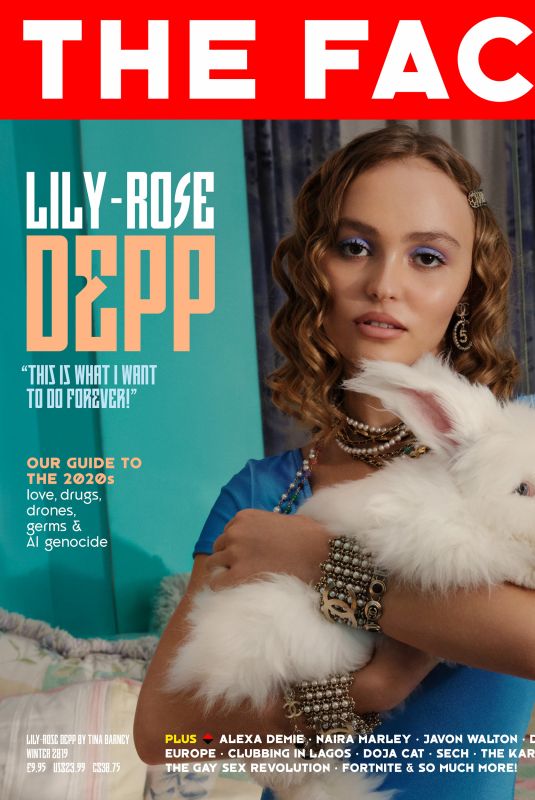 LILY-ROSE DEPP on the Cover of The Face Magazine, Winter 2019