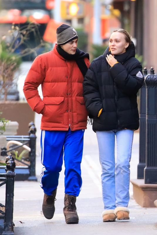 LILY-ROSE DEPP Out with a Friend in New York 12/12/2019
