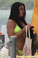 LOURDES LEON in Yellow Bikini at a Beach in Miami 12/15/2019