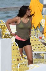 LOURDES LEON in Yellow Bikini at a Beach in Miami 12/15/2019